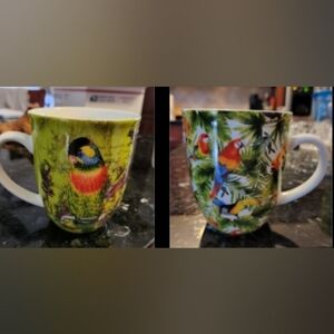 COPY - 2 Creative Tops Ltd Parrot Toucan Tropical Mug and tropical birds